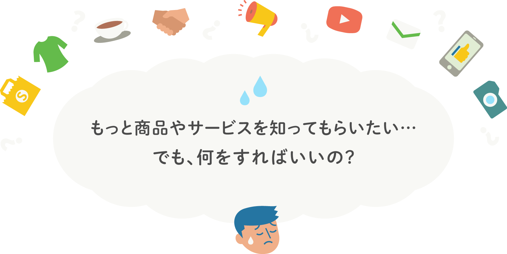 もっと商品やサービスを知ってもらいたい…。でも、何をすればいいの?